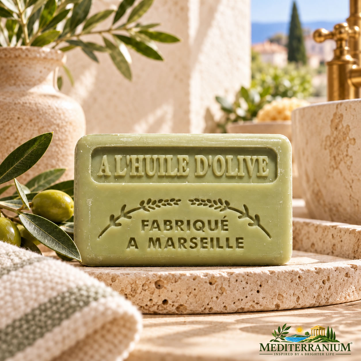 Savon De Marseille Huile D'Olive Soap 125g 